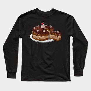 Chocolate Cake Cakes Long Sleeve T-Shirt